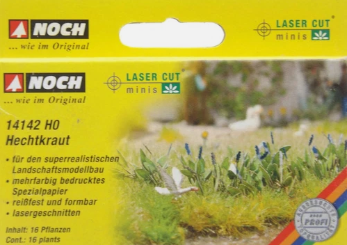 NOCH 14142 Hechtkraut – 16 Pflanzen, Laser-Cut minis, Spur H0