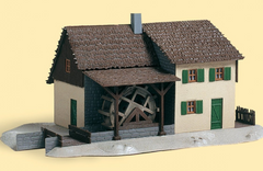 AUHAGEN 13307 Alte Ölmühle – Historische Ölmühle mit Wasserrad, Spur TT