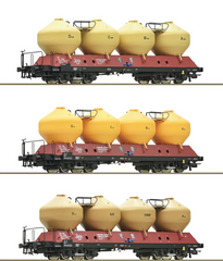 Roco 77004 3-tlg. Set Silowagen ČSD Epoche IV H0