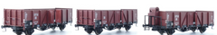 Exact-Train EX20153 3er Set Offene Güterwagen Ommru „Villach“ DR Epoche III H0