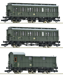 Roco 6200130 3-tlg. Set 1 Nebenbahnzug DR Epoche III H0