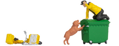 NOCH 16610 Vorsicht Hund – Funny-Scenes, handbemalte Figuren, Spur H0