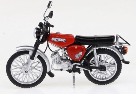 IXO 24150-D Simson Moped S-51 kirschrot Exklusivmodell 1:24 H0