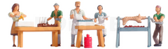 NOCH 15836 Grill- und Waschstation – Figuren und Zubehör für die Grillparty, Spur H0