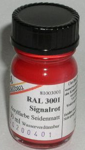 Oesling Modellbau RAL 3001 Signalrot seidenmatt