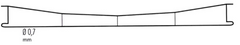 Sommerfeldt 149 Fahrdraht verkupfert 0,7 mm, einseitig offen, 5 Stück H0/H0m