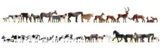 NOCH 16048 Mega-Spar-Set „Tiere“ – 32 Figuren, Spur H0, 1:87