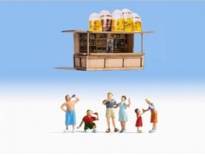 NOCH 12025 Am Kiosk – Deko-Szene, Spur H0, 1:87