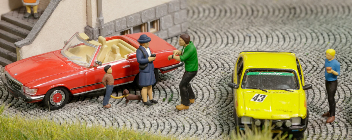 NOCH 16600 Funny-Scenes „Falschparker“ – Humorvolle Figurenszene, Spur H0