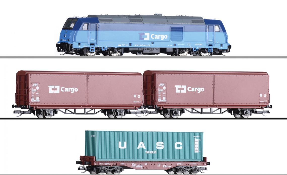 TILLIG 01449 Einsteigerset Güterzug ČD Epoche VI TT