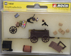 NOCH 14830 Stallzubehör – Zubehör für den Bauernhof und Stall, Spur H0