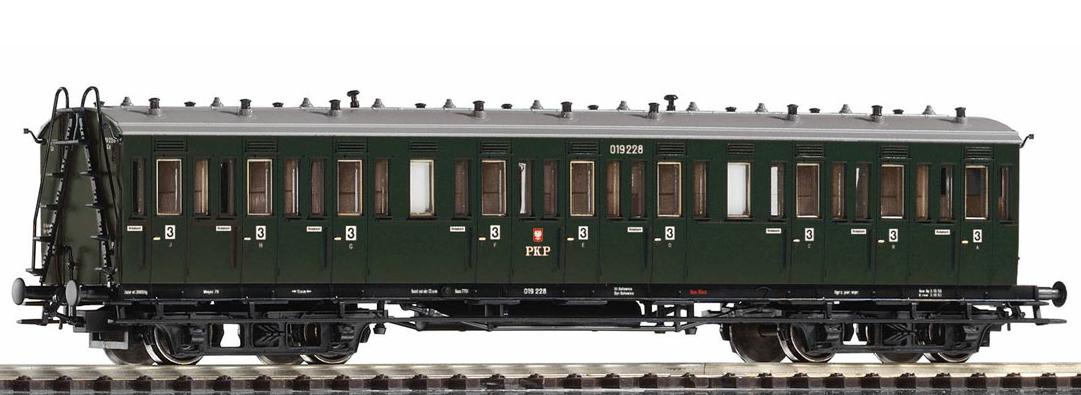 Piko 53330, Abteilwagen 2. Klasse Bx, ex C4 sä 98, PKP, Ep.III / H0