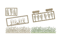 BUSCH 1260 Gestrüpp – Spätsommerliche Vegetation, Spur H0, 1:87