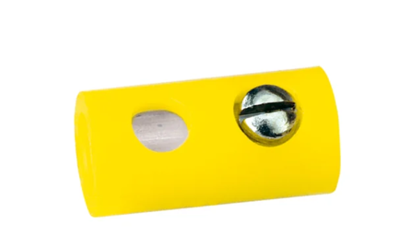BRAWA Muffen, rund – Ø 2,5 mm, gelb, 10 Stück