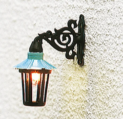 BRAWA 5352/ H0 -  Wandlaterne mit Glühbirne – 24 mm