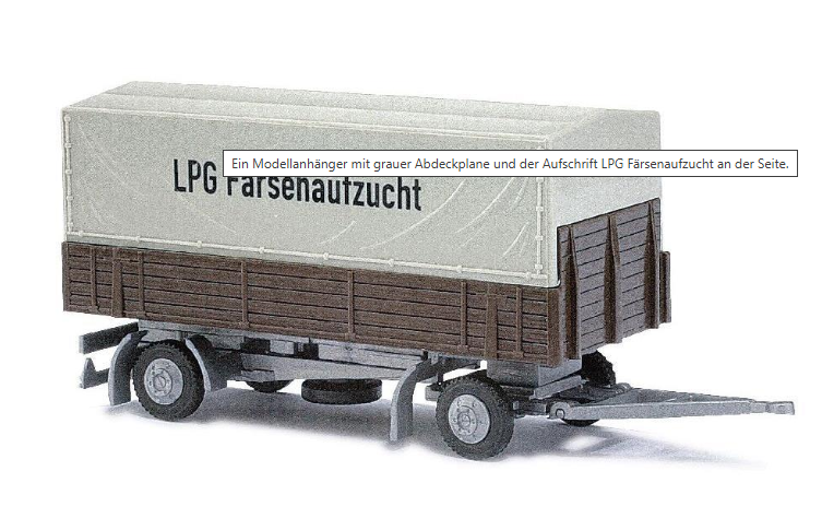 BUSCH 44917 Anhänger „Färsenaufzucht“ – Spur H0, 1:87