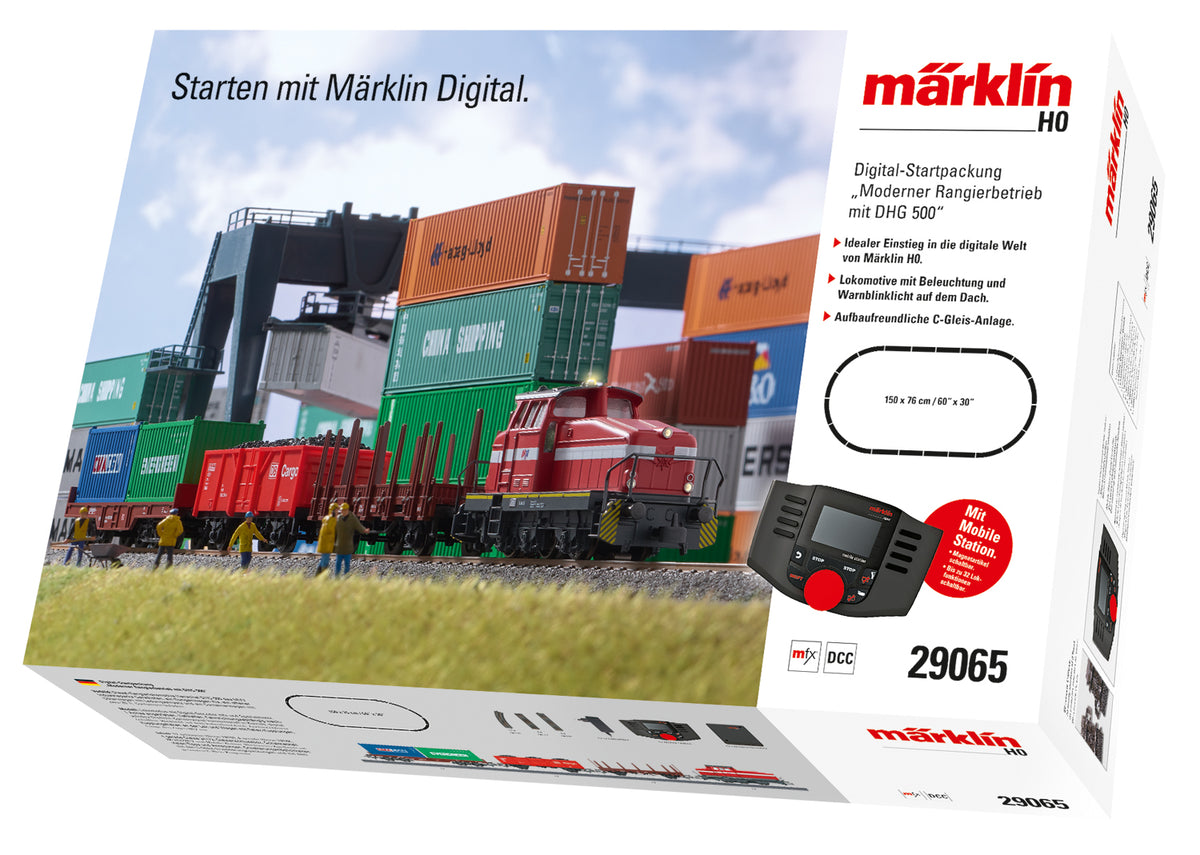 Märklin 29065, Digital-Startpackung "Moderner Rangierbetrieb mit DHG 500" / H0