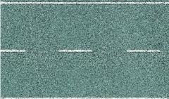 HEKI 6572 Fahrbahndecke Beton, zweispurig – 100 × 8 cm, Spur H0