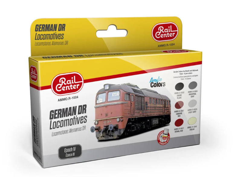 AMMO 4601004 – R-1004 Deutsche DR-Lokomotiven, Epoche IV, Farb-Set