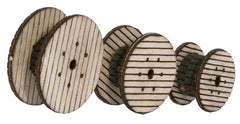NOCH 14202 Kabelrollen – Laser-Cut / H0