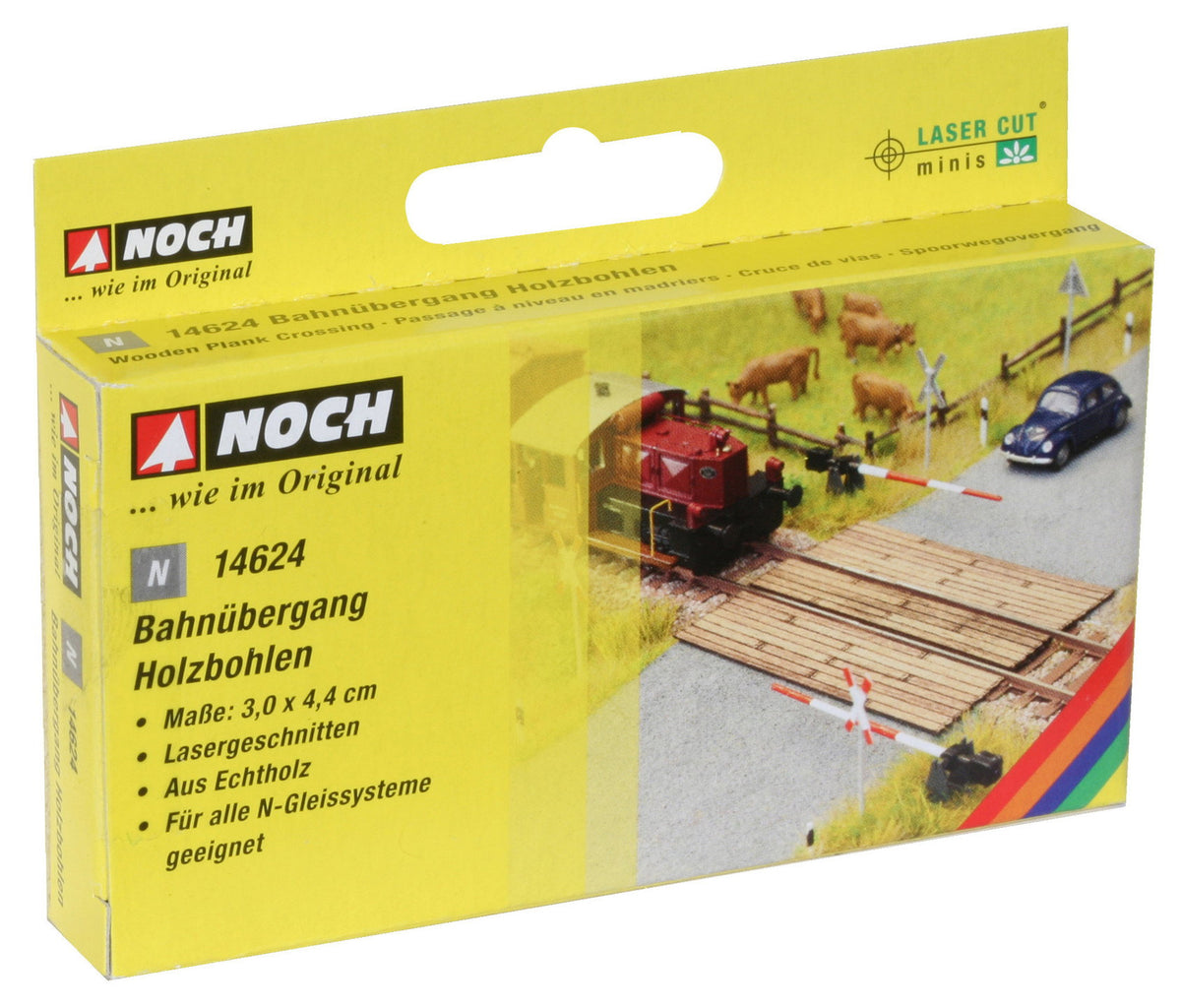NOCH Bahnübergang Holzbohlen – Laser-Cut /  N