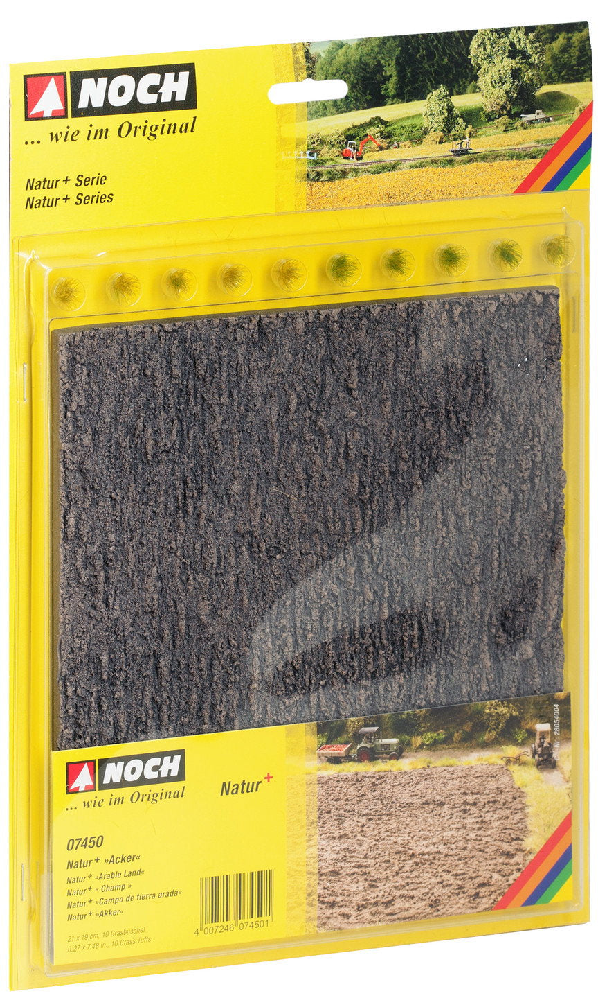 NOCH 07450, Natur+ „Acker“ – 21 × 19 cm/  H0 - TT