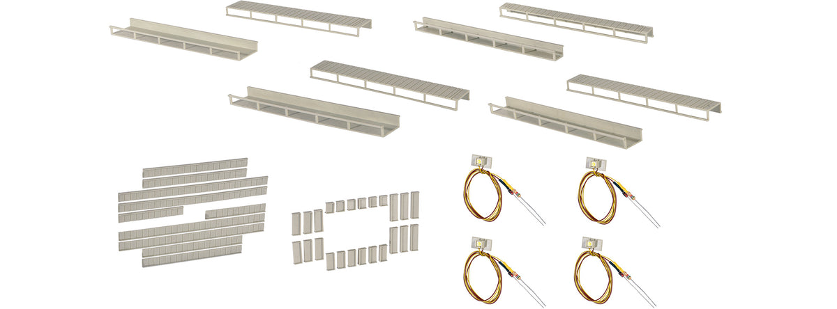 Viessmann 6045 - Startset Etageninnenbeleuchtung – 4 weiße LEDs, H0