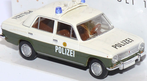 BUSCH 50103 Lada/Shiguli 1200 „Polizei Sachsen“ – Spur H0, 1:87