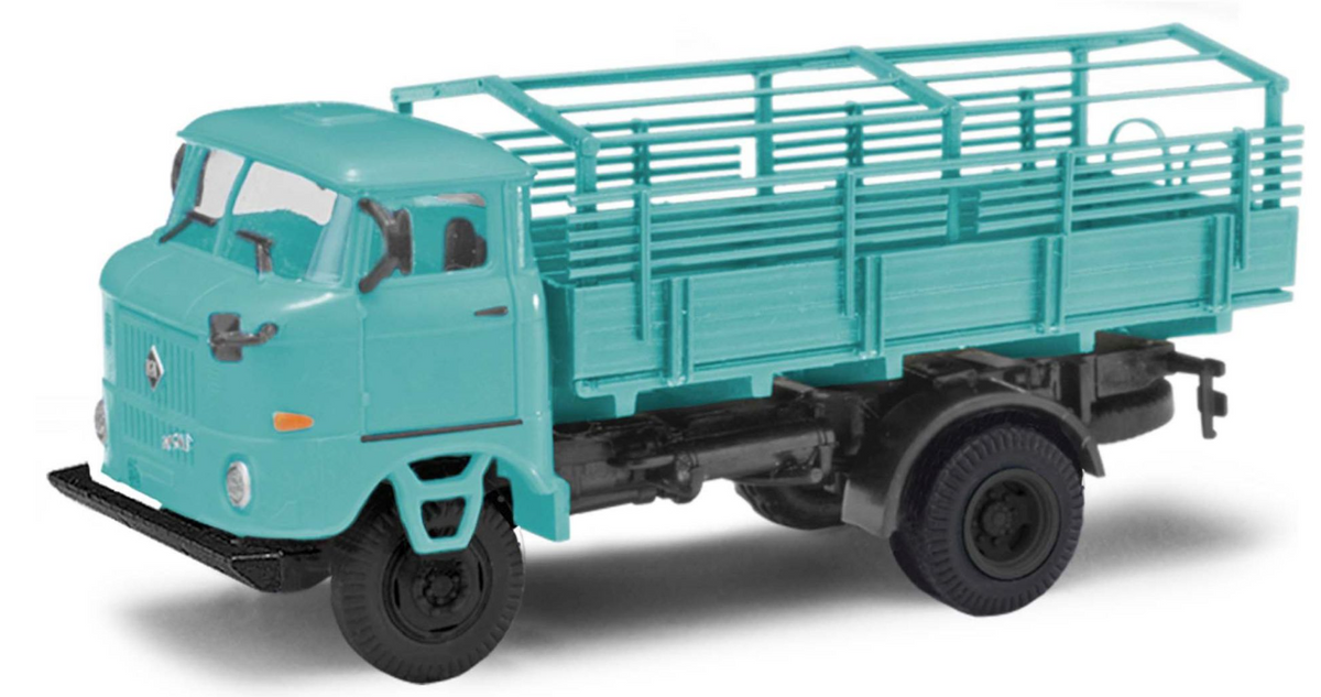 BUSCH 95290 IFA W50 LA/PV mit Spriegel – Graublau, Spur H0, 1:87