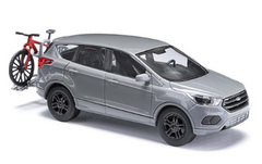 BUSCH 53528 Ford Kuga mit Fahrradträger und Mountainbike – Spur H0, 1:87