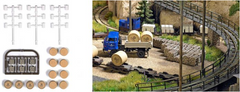 BUSCH 1168 Ladegut Zelluloseballen und Papierrollen – Spur H0, 1:87