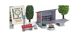 BUSCH 1146 DDR-Ausgestaltungs-Set „Schöner unsere Städte und Gemeinden“ – Spur H0, 1:87