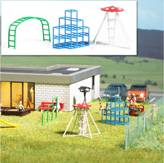 BUSCH 1164 Spielplatz Kletter-Set – Spur H0, 1:87